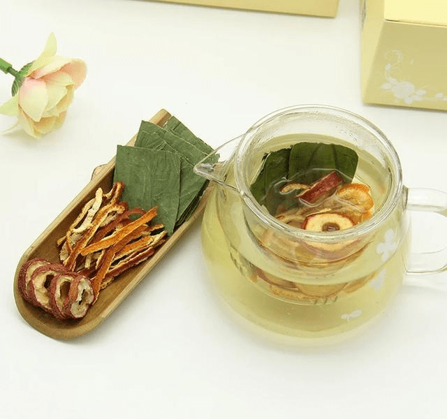 Lotus Leaf Chen Pi Tea, a natural good for clearing heat and relieving heatstroke, nourishing the skin and beauty