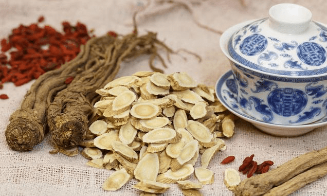 Angelica and Astragalus in Tea, Traditional Chinese Herbs